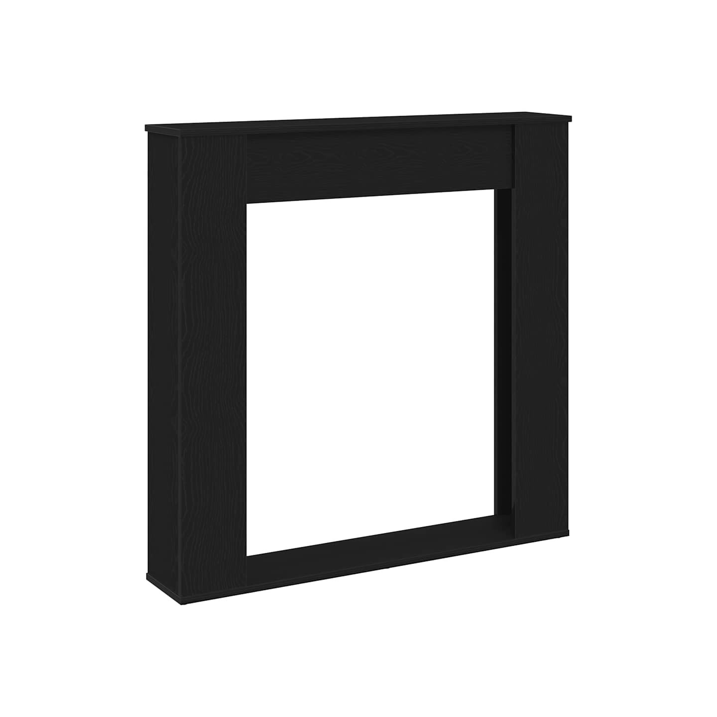 Habillage de cheminée en chêne noir 100x20x100 cm