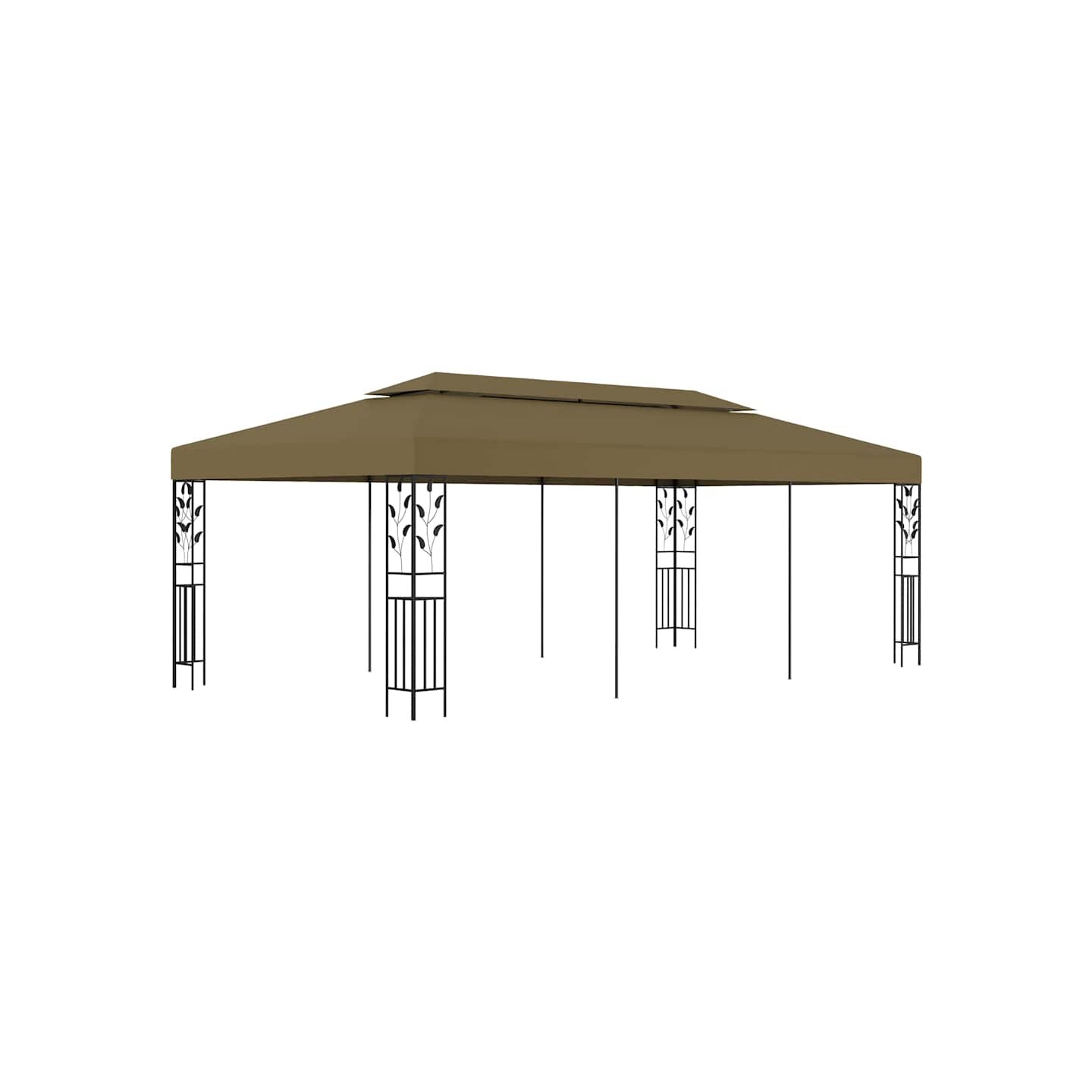 Chapiteau 6x3 m Taupe 180 g/m²