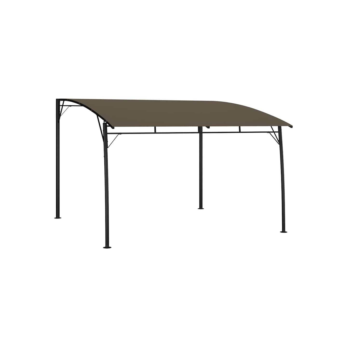 Auvent pare-soleil de jardin 3x3x2,55 m Taupe