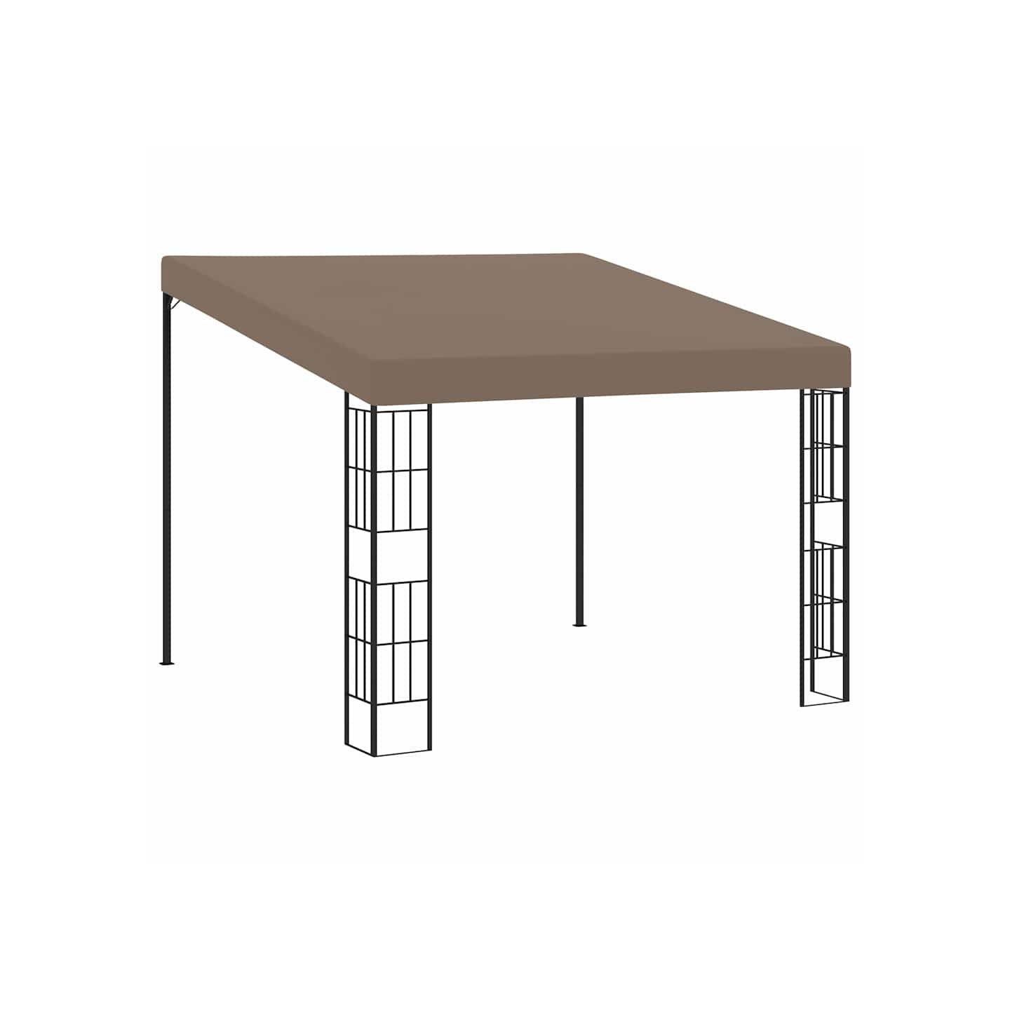 Belvédère mural 3x3 m Taupe Tissu