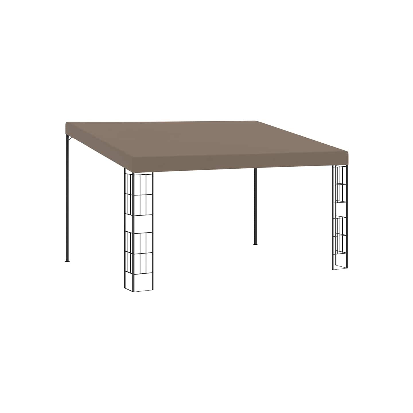 Belvédère mural 4x3 m Taupe Tissu