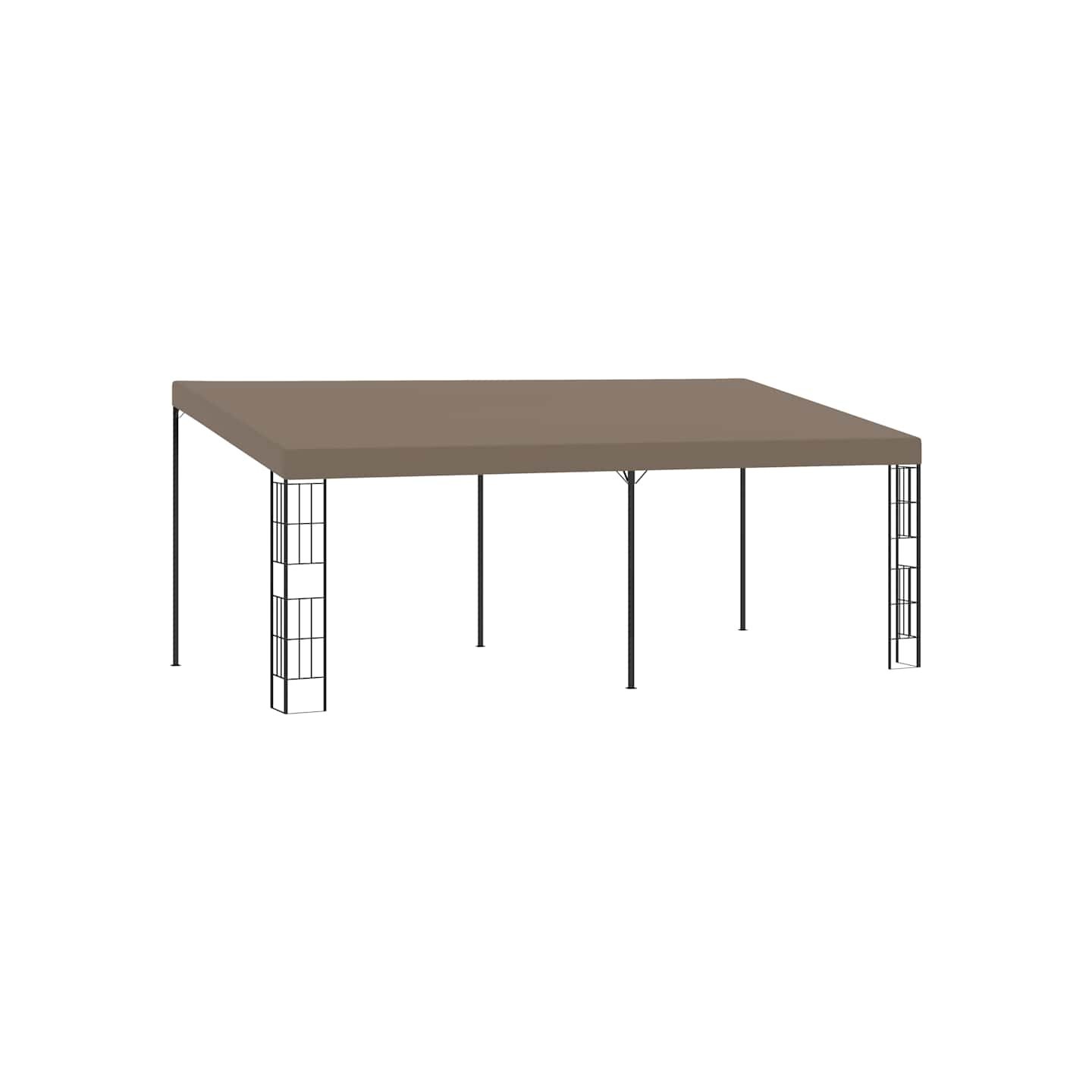 Belvédère mural 6x3 m Taupe Tissu