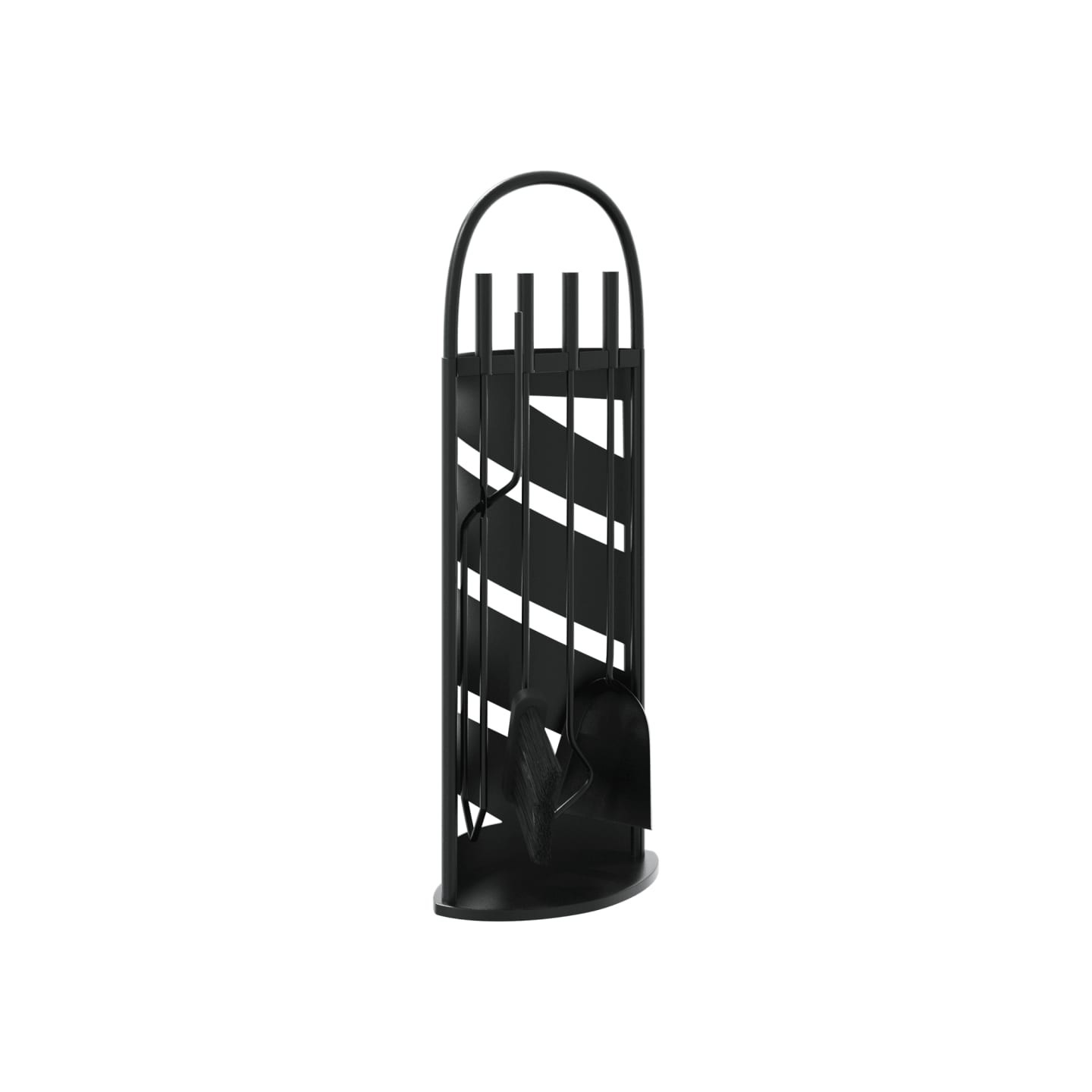 Set d’outils de cheminée 5 pcs 23x15x66 cm acier