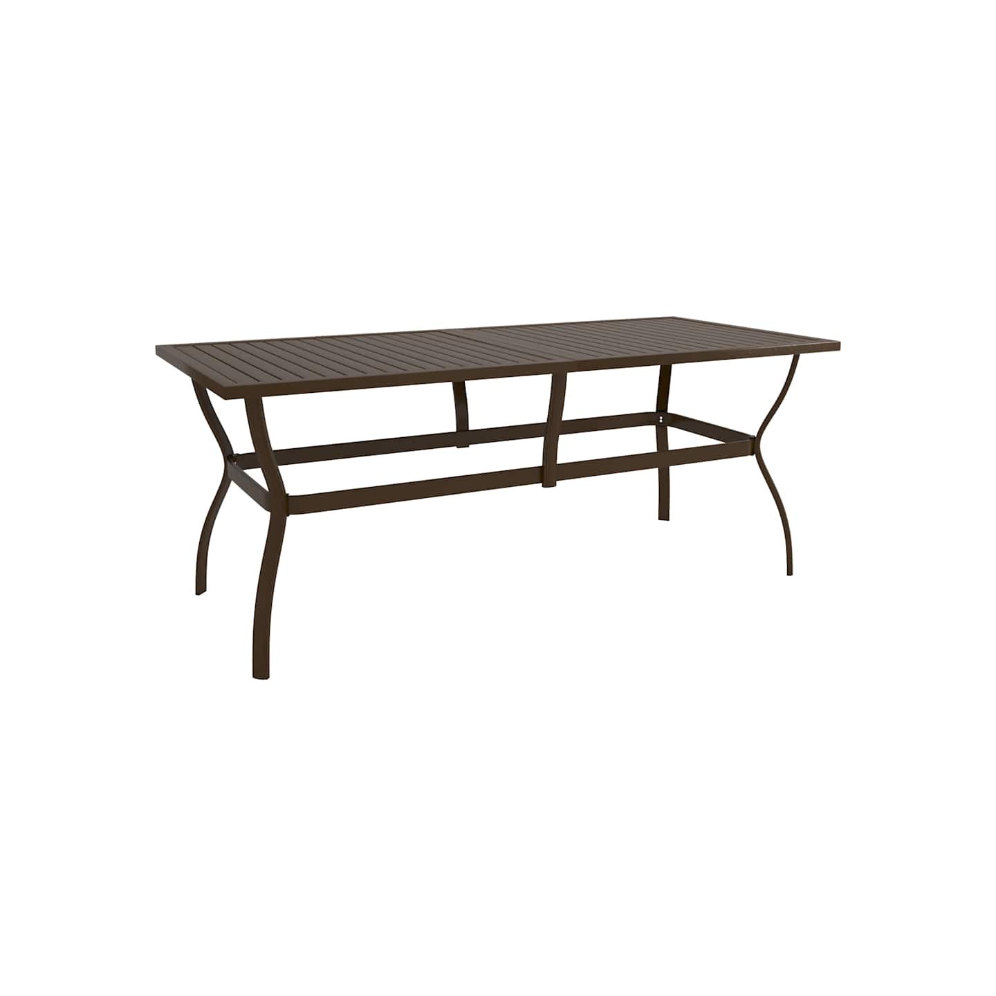 Table de jardin Marron 190x80x72 cm Acier