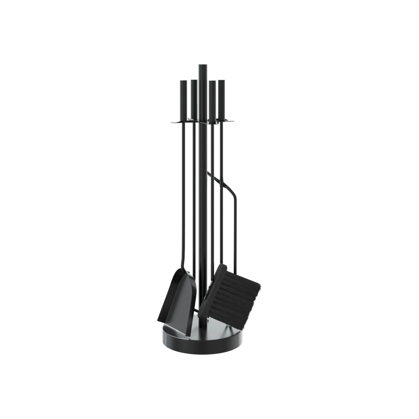 Ensemble d'ustensiles de cheminée 5 pièces 18 x 66 cm Acier