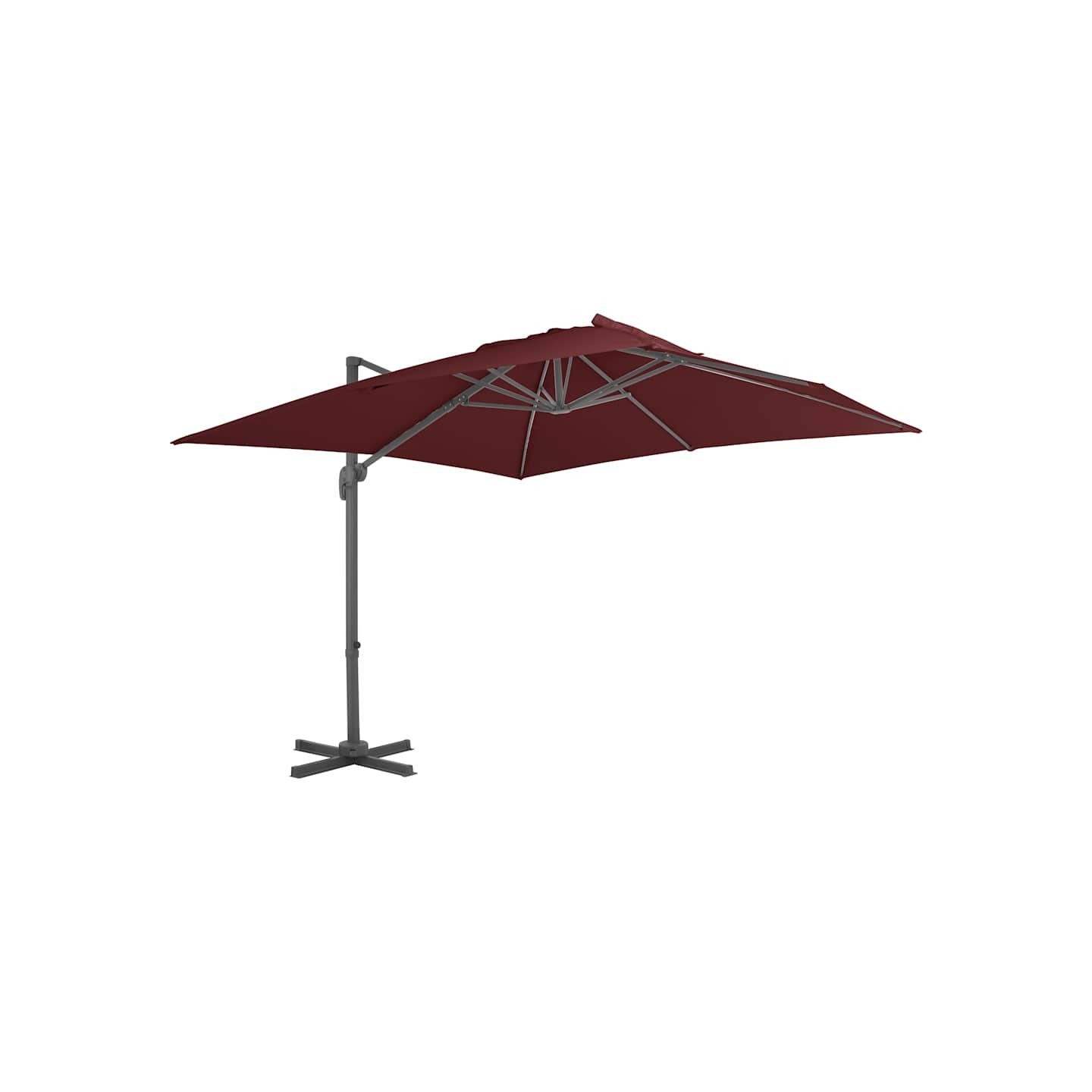 Parasol de jardin en porte-à-faux avec mât en aluminium