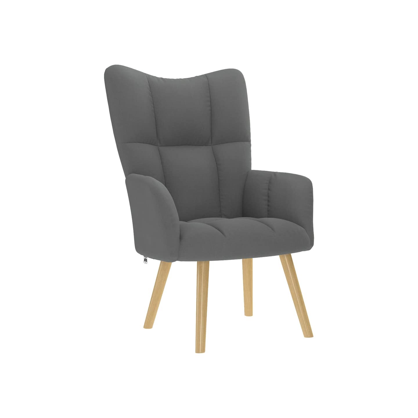 Chaise de relaxation Gris foncé Tissu