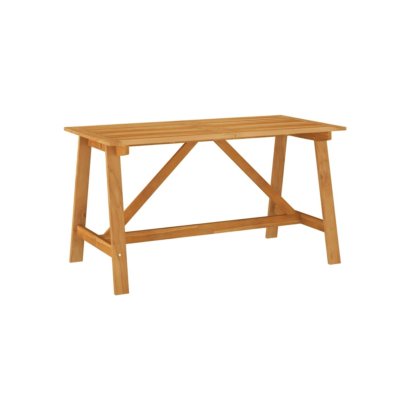 Table à manger de jardin 140x70x73,5 cm Bois d'acacia massif