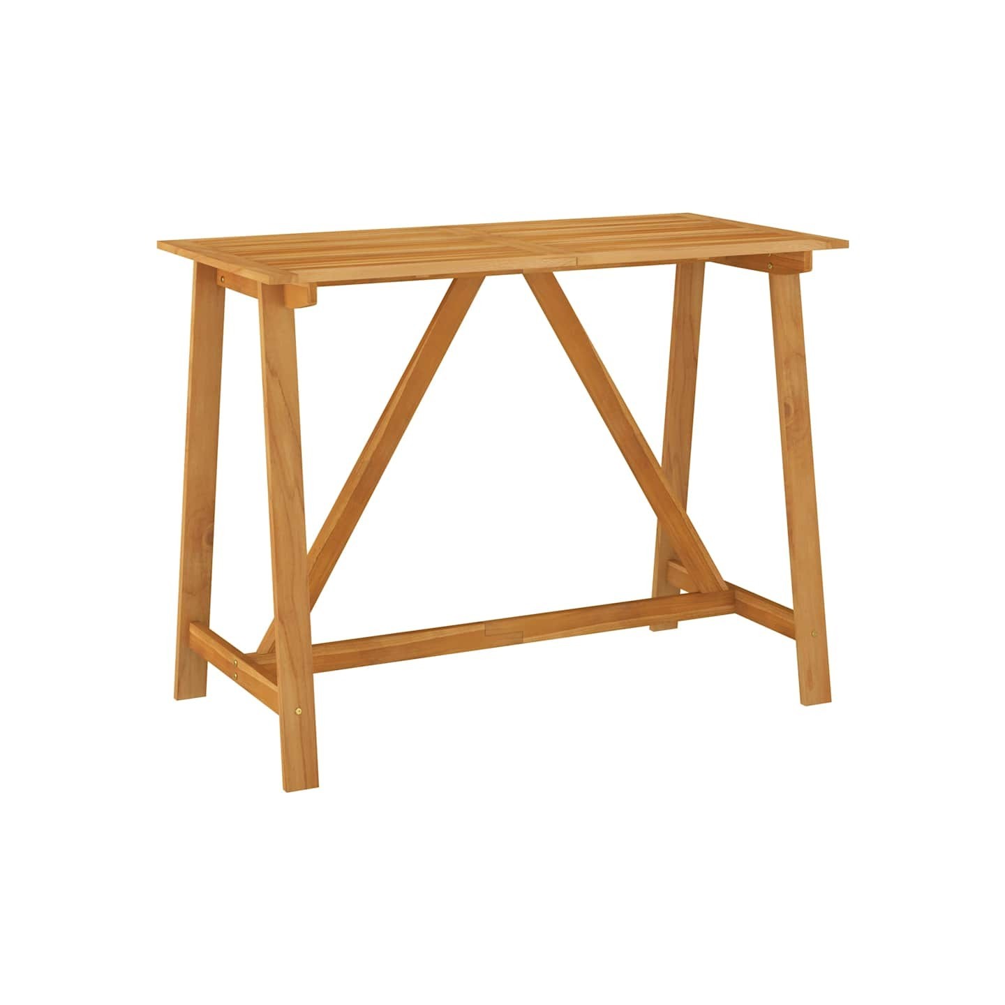 Table de bar de jardin 140x70x104 cm Bois d'acacia massif