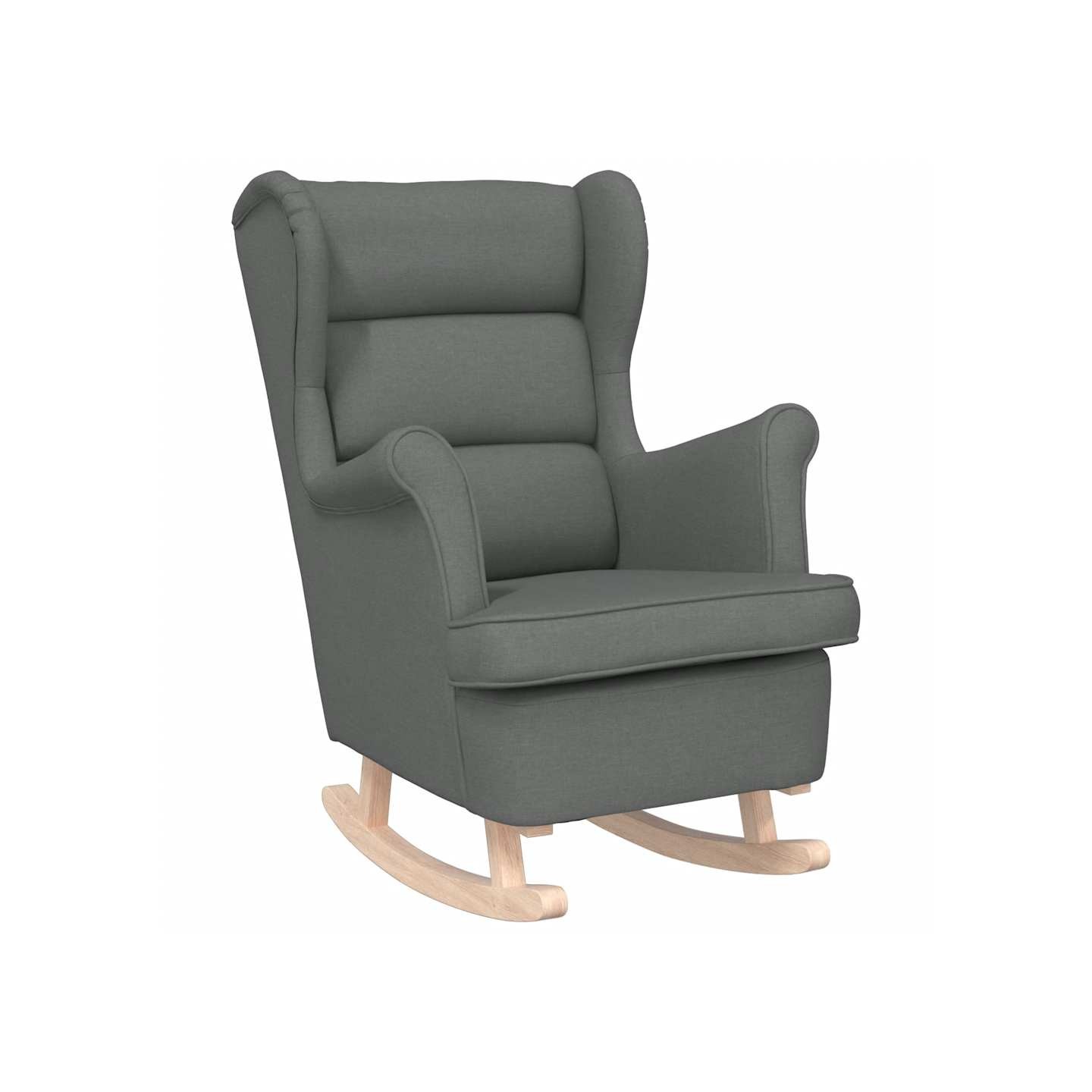 Chaise à bascule gris foncé 74x90x102 cm tissu