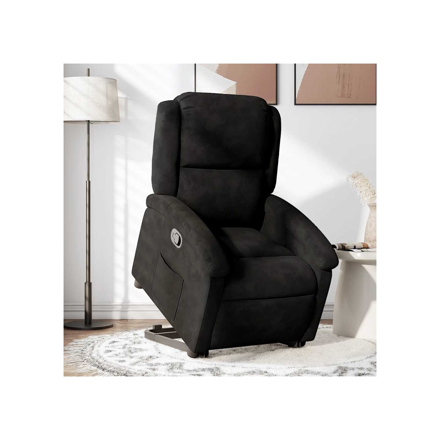 Fauteuil inclinable Noir Velours