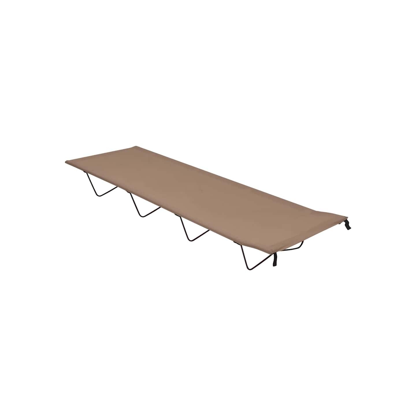 Lit de camping 180x60x19 cm Tissu Oxford et acier Taupe