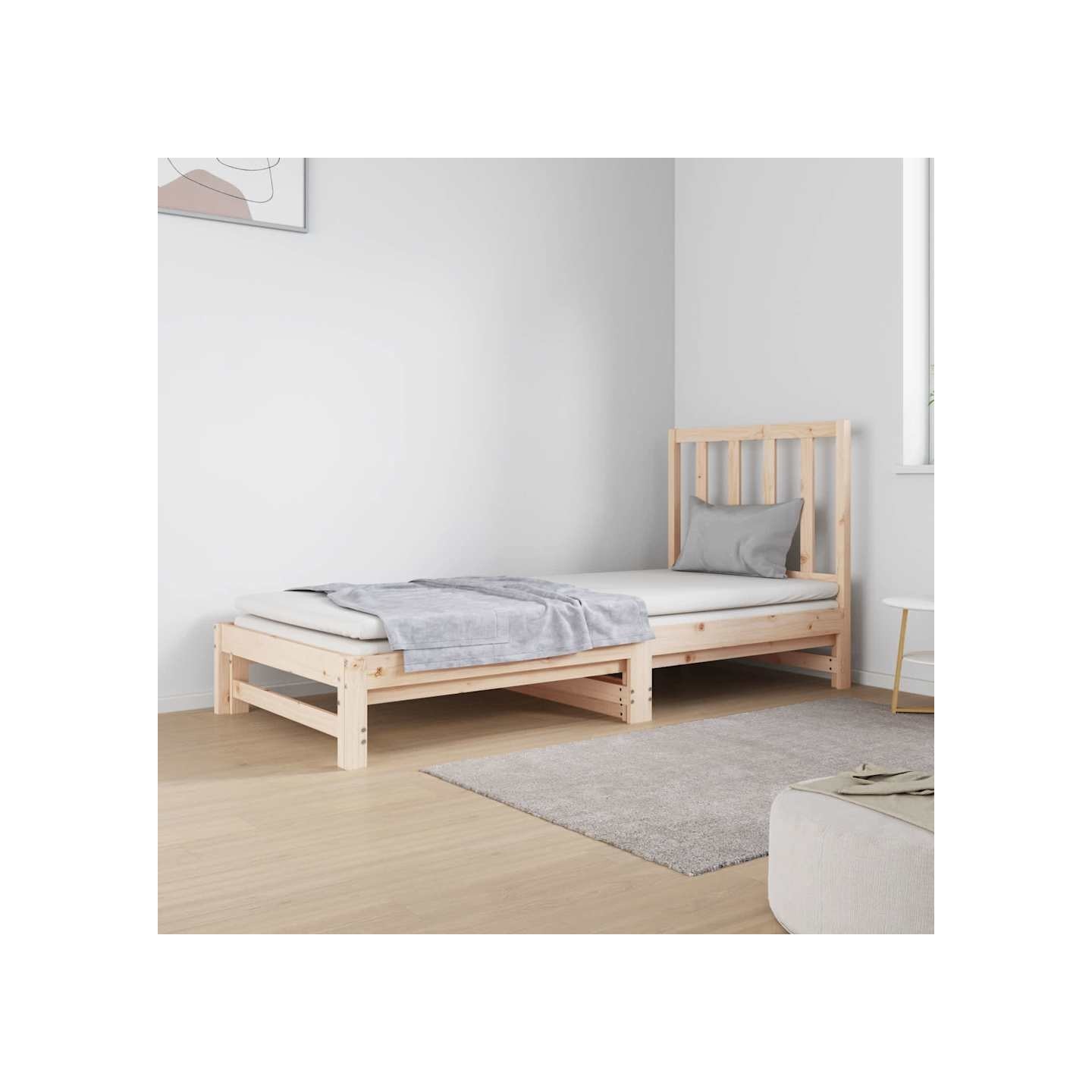 Lit coulissant sans matelas 2x(90x190) cm