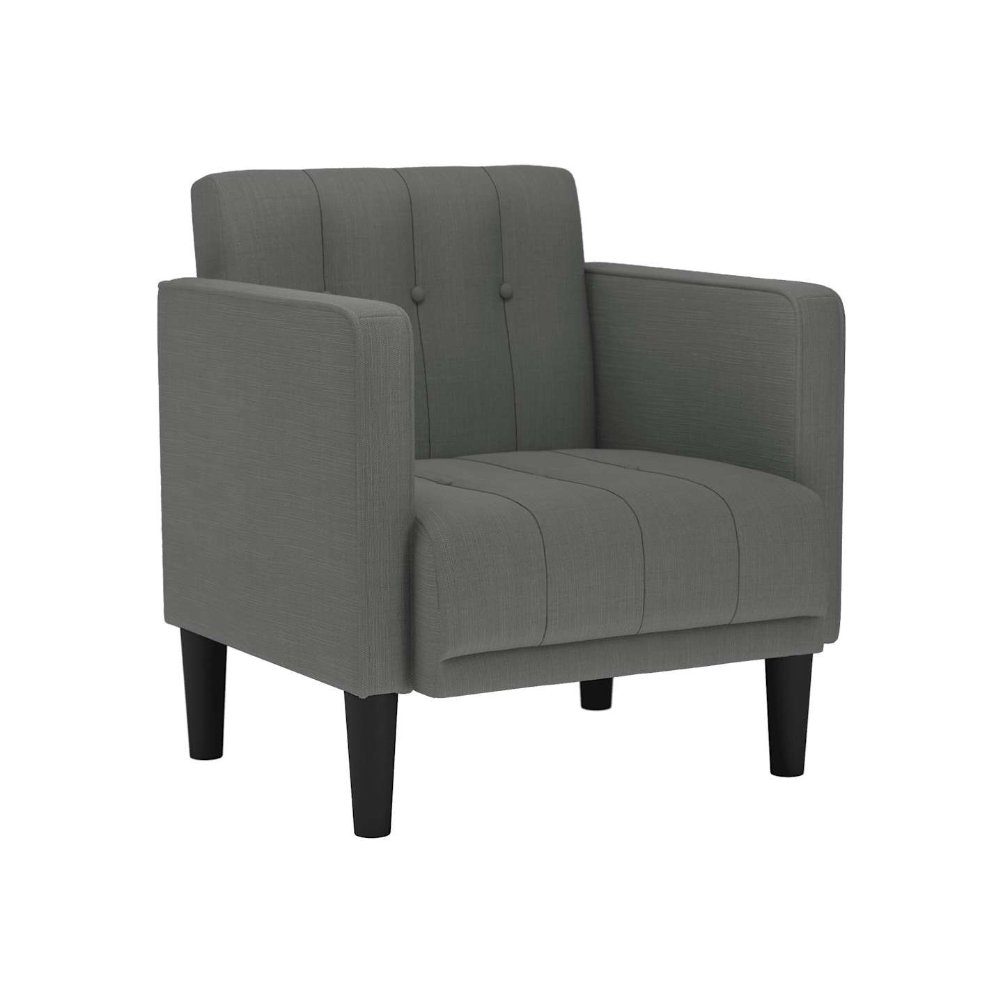 Canapé-chaise accoudoirs gris foncé 53 cm tissu