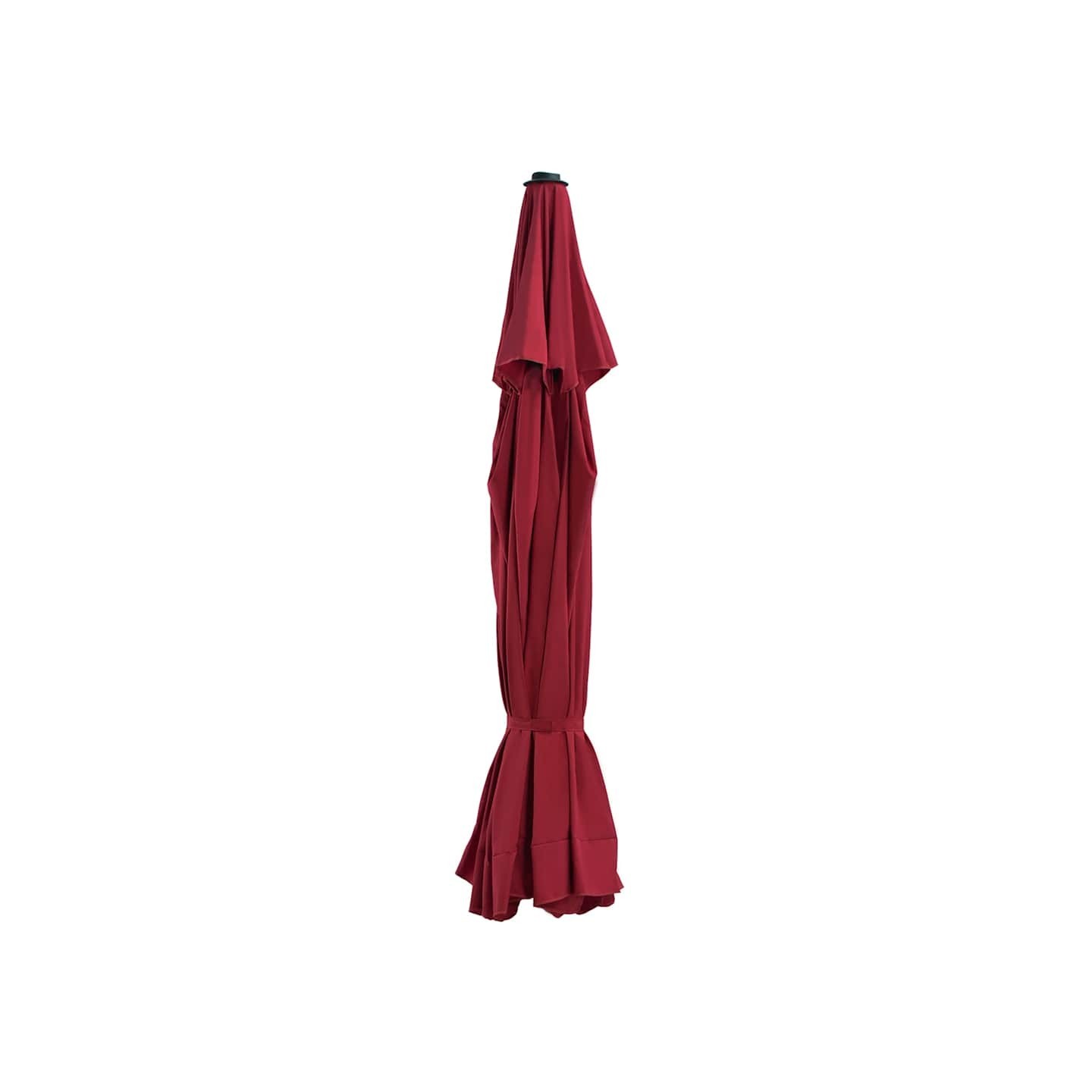 Tissu de remplacement pour parasol d'extérieur Bordeaux 515 cm