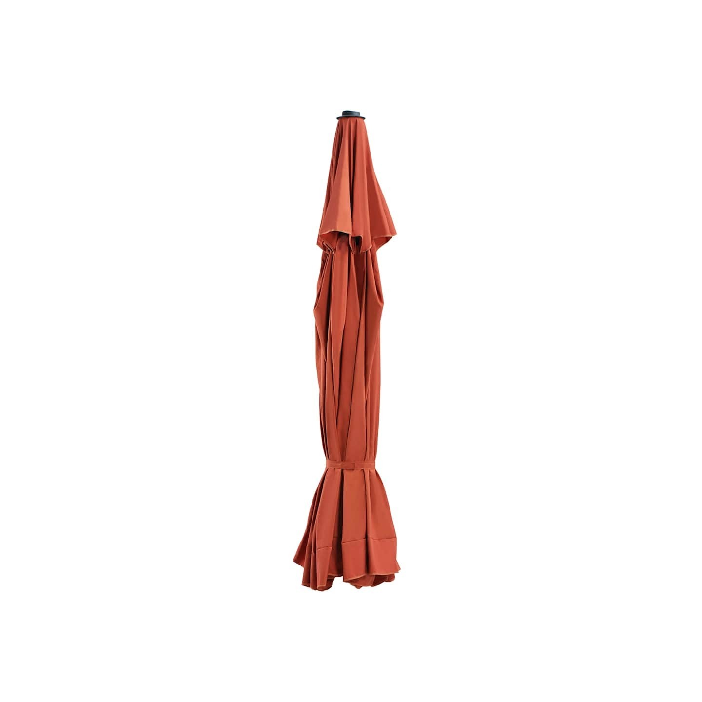 Tissu de remplacement de parasol d'extérieur Terre cuite 515 cm