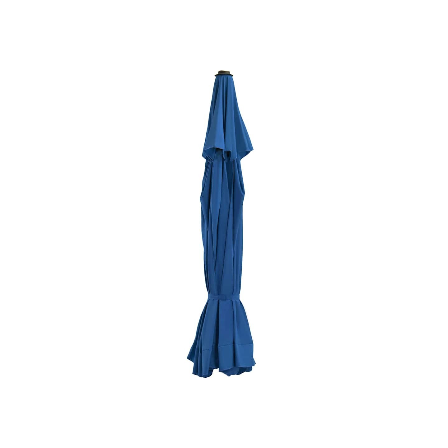 Tissu de remplacement pour parasol d'extérieur Bleu azuré 515cm