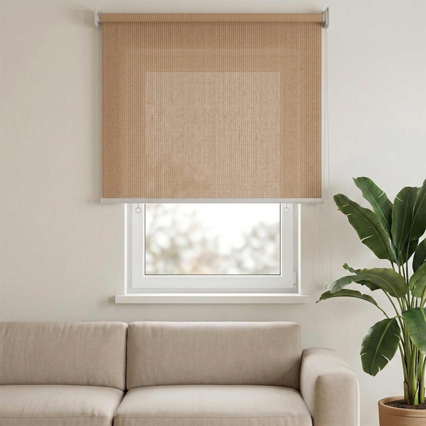 Store roulant d'extérieur 65 (l) x 230 (H) cm beige
