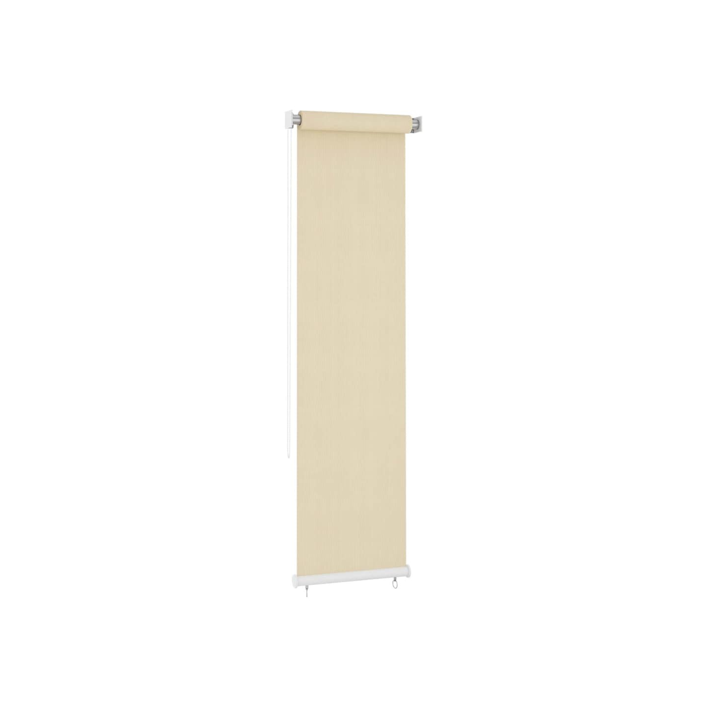 Store roulant d'extérieur couleur crème 65 (l) x 230 (H) cm HDPE