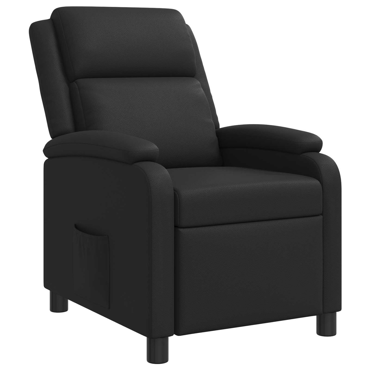 Fauteuil inclinable Noir Simili cuir