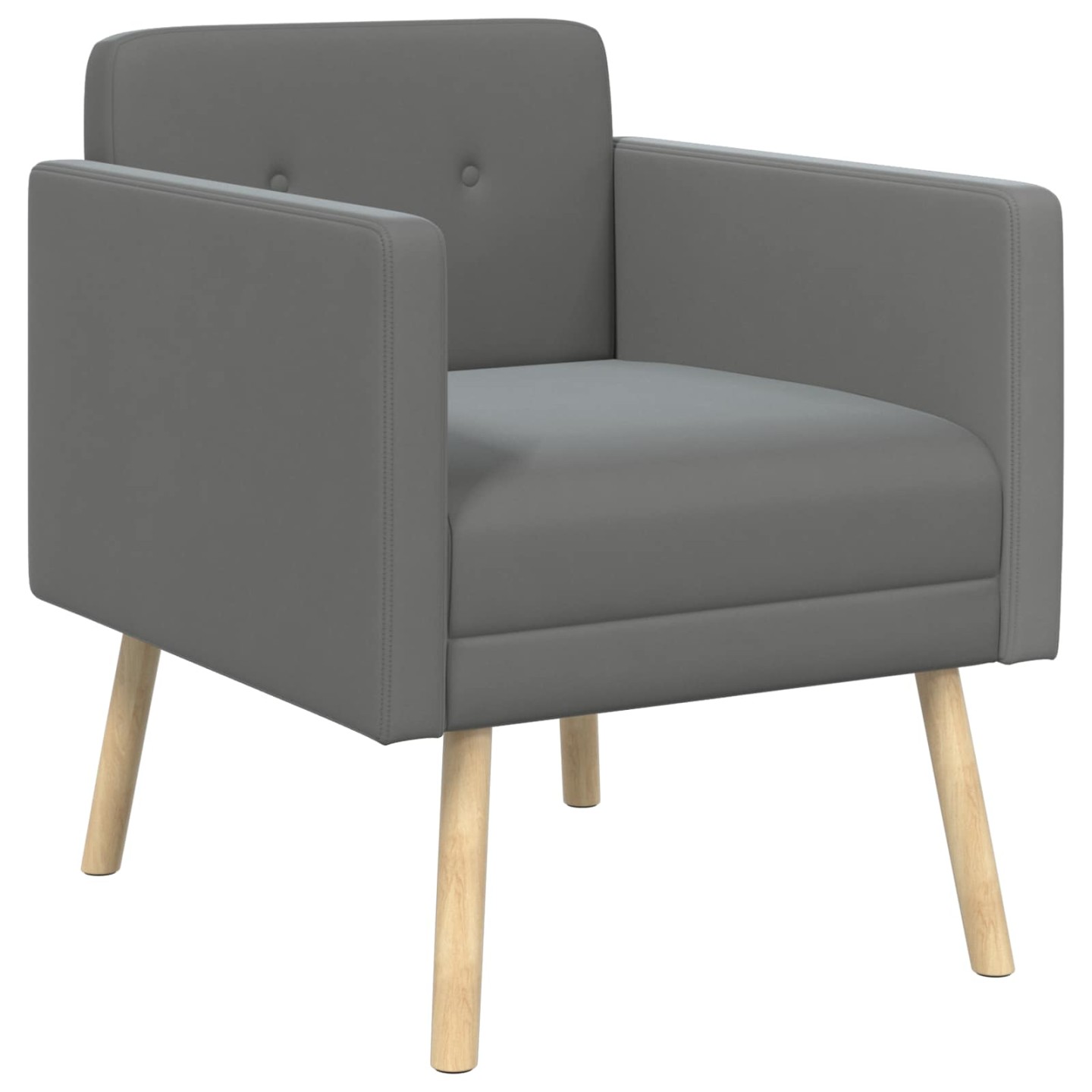 Chaise d'appoint Gris foncé Velours