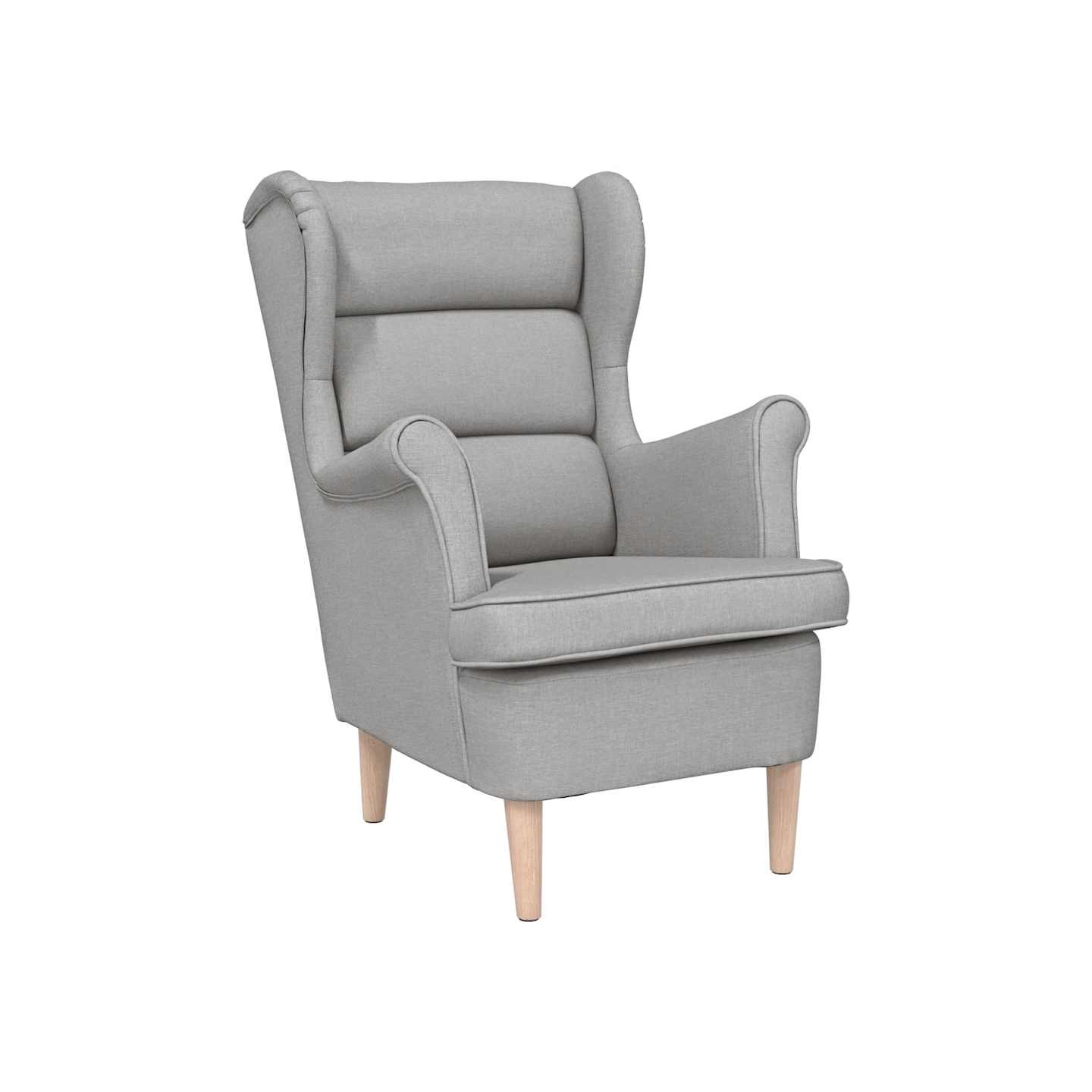Fauteuil gris nuage 74x84x100 cm tissu