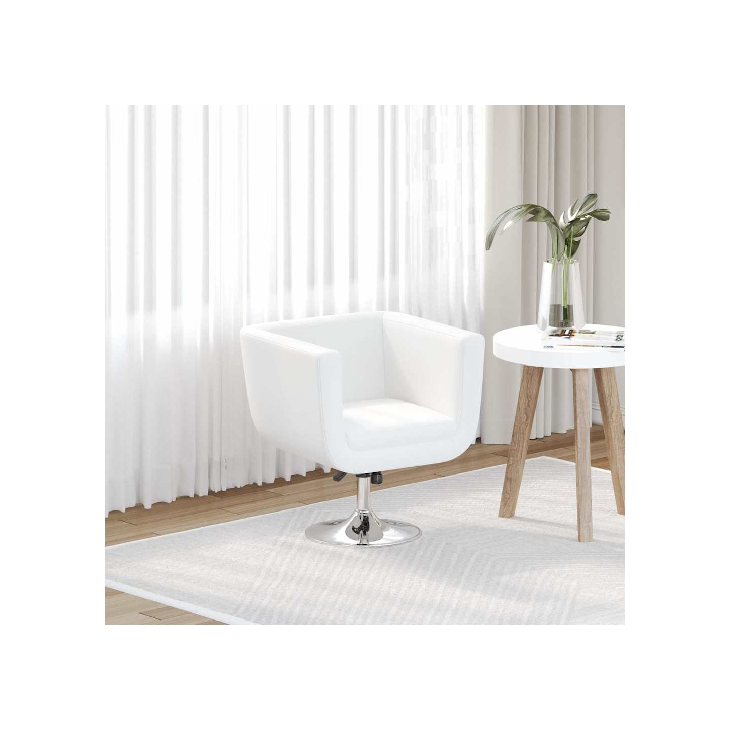 Tabouret de bar Blanc Similicuir