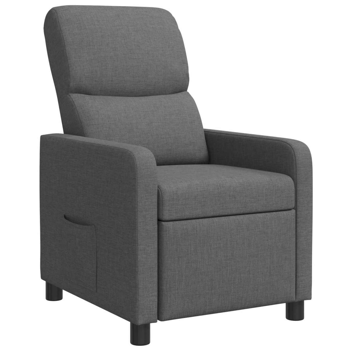 Fauteuil inclinable Gris foncé Polyester