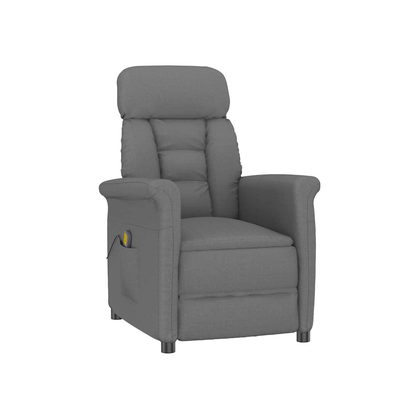 Chaise de massage Gris foncé 96,5 x 70,5 x 95 cm Microfibre