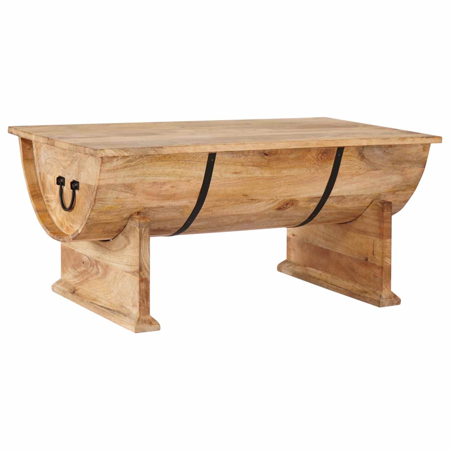 Table basse Bois de manguier massif 88x50x40 cm