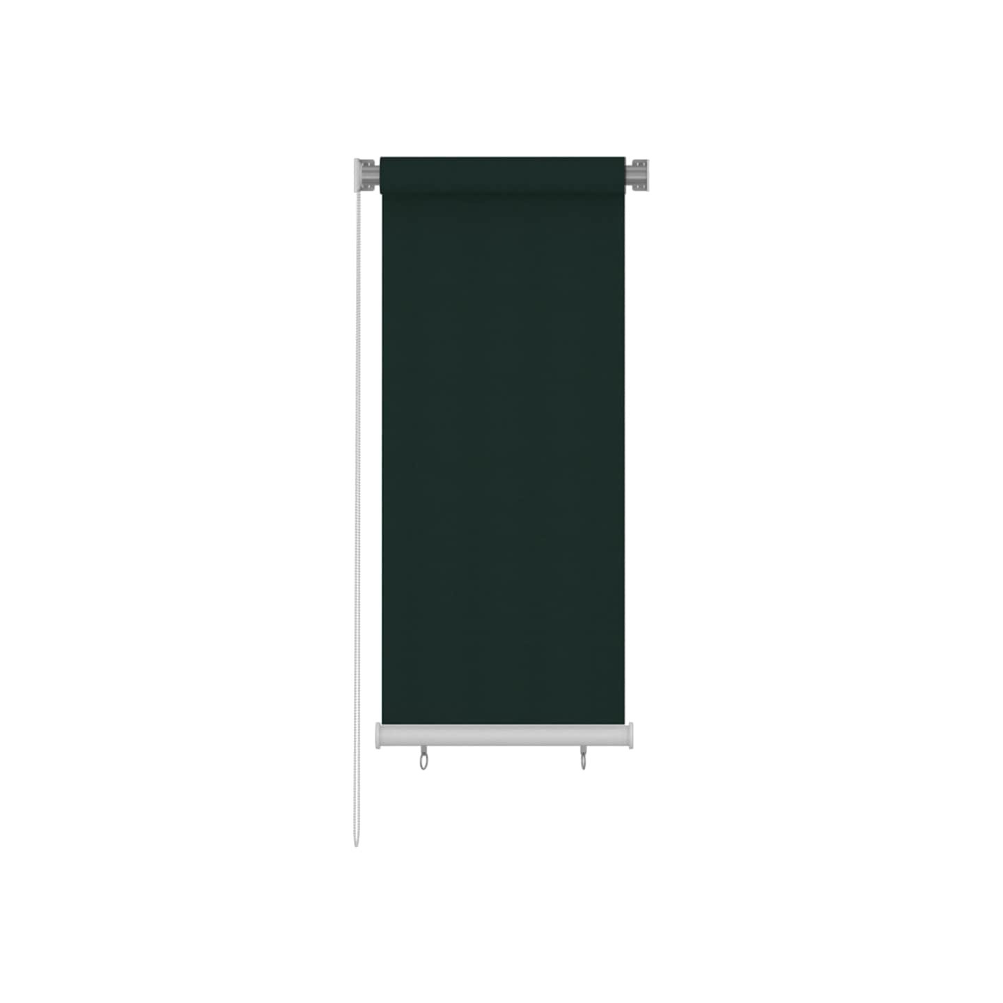 Store roulant d'extérieur 65 (l) x 140 (H) cm HDPE vert foncé