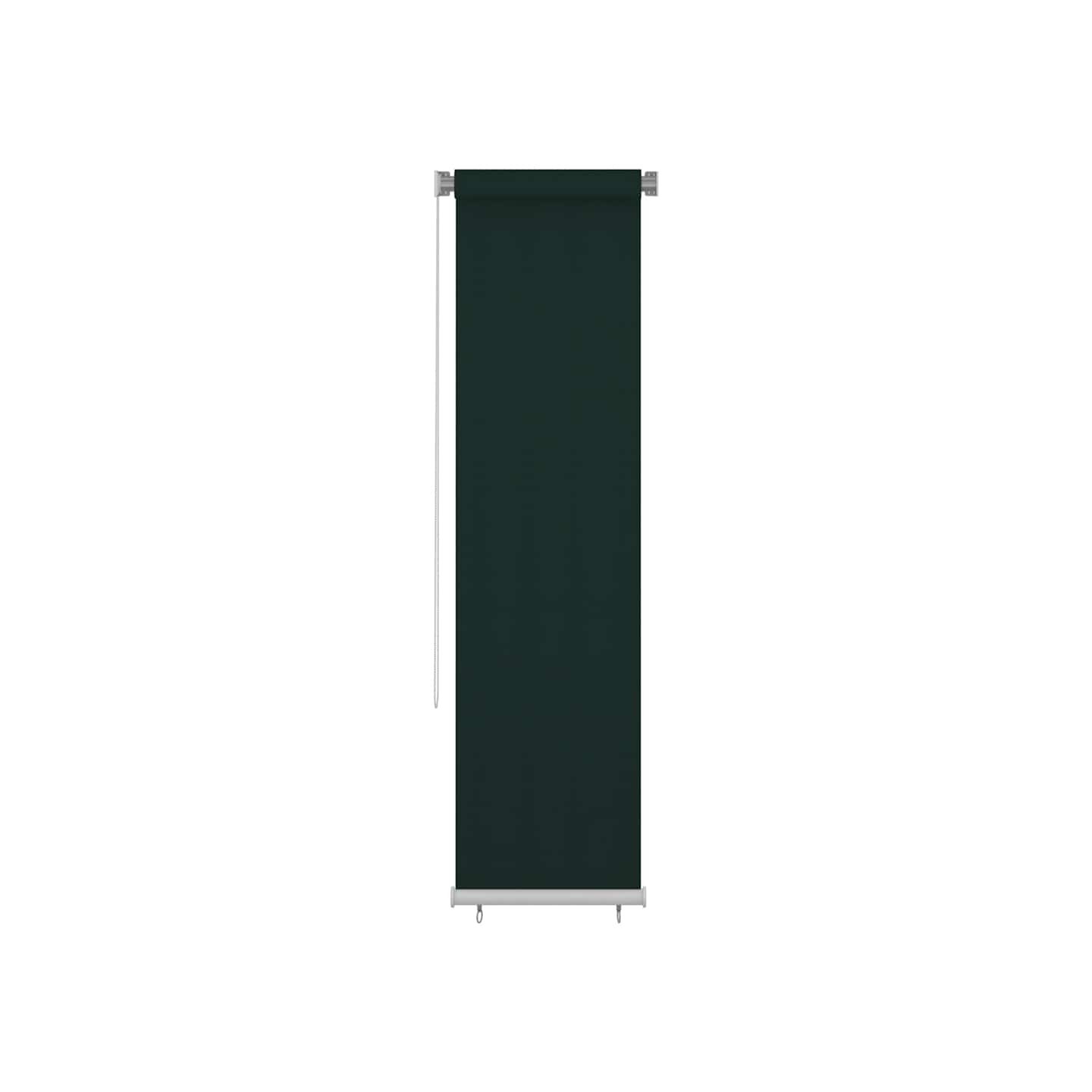 Store roulant d'extérieur 65 (l) x 230 (H) cm HDPE vert foncé