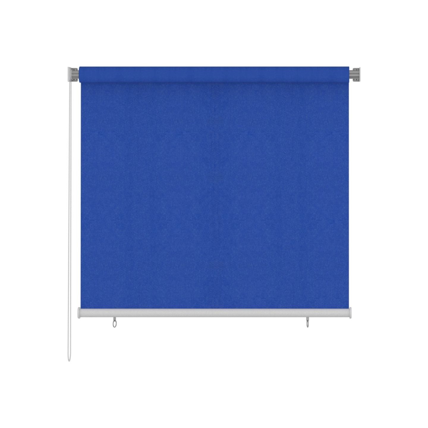 Store roulant d'extérieur 165 (l) x 140 (H) cm bleu HDPE