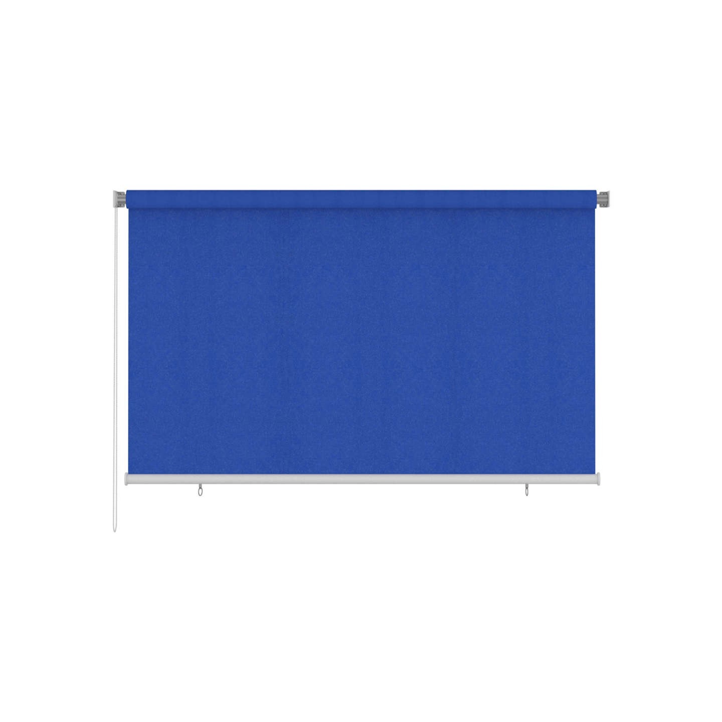 Store roulant d'extérieur 245 (l) x 140 (H) cm bleu HDPE
