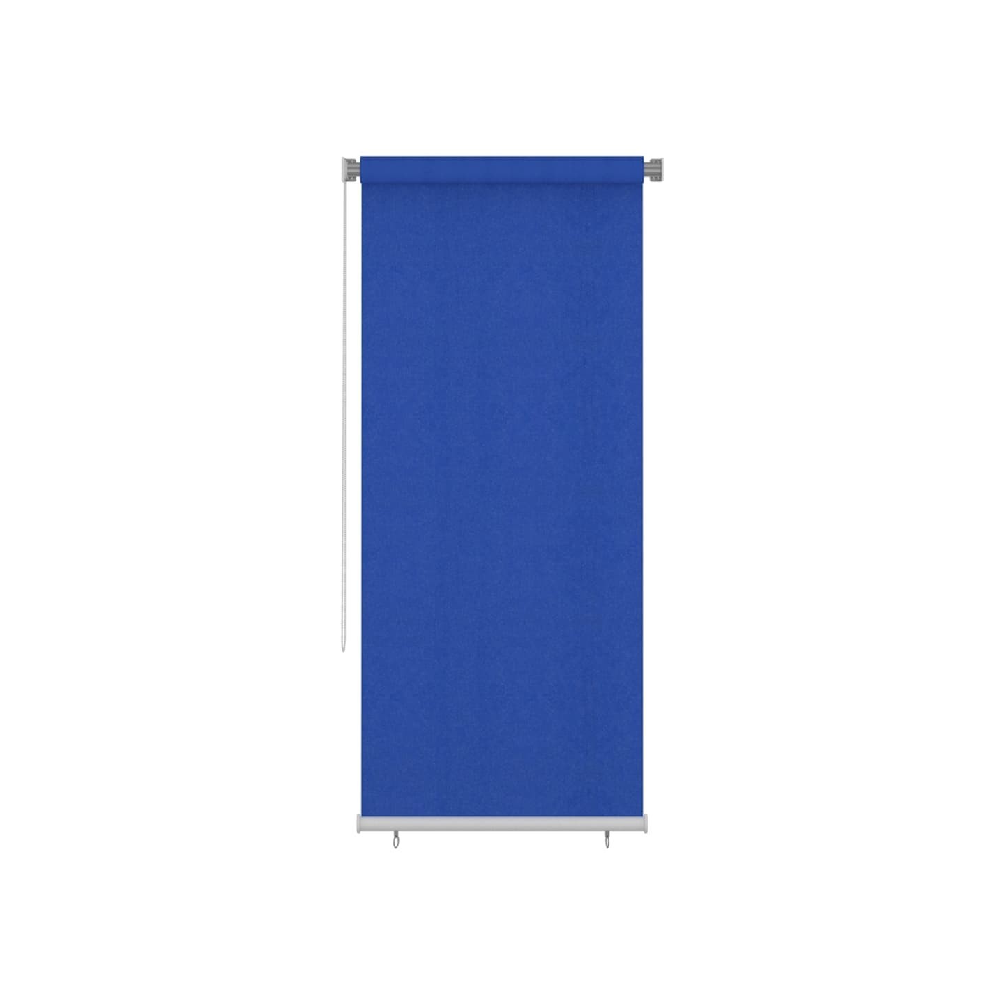 Store roulant d'extérieur 105 (l) x 230 (H) cm bleu HDPE