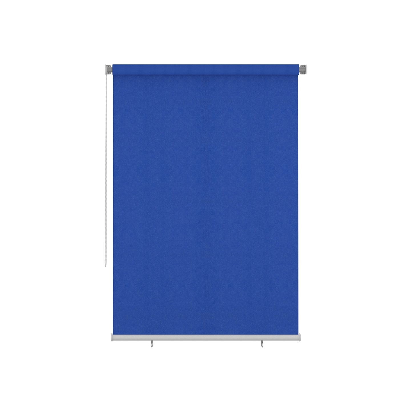 Store roulant d'extérieur 165 (l) x 230 (H) cm bleu HDPE