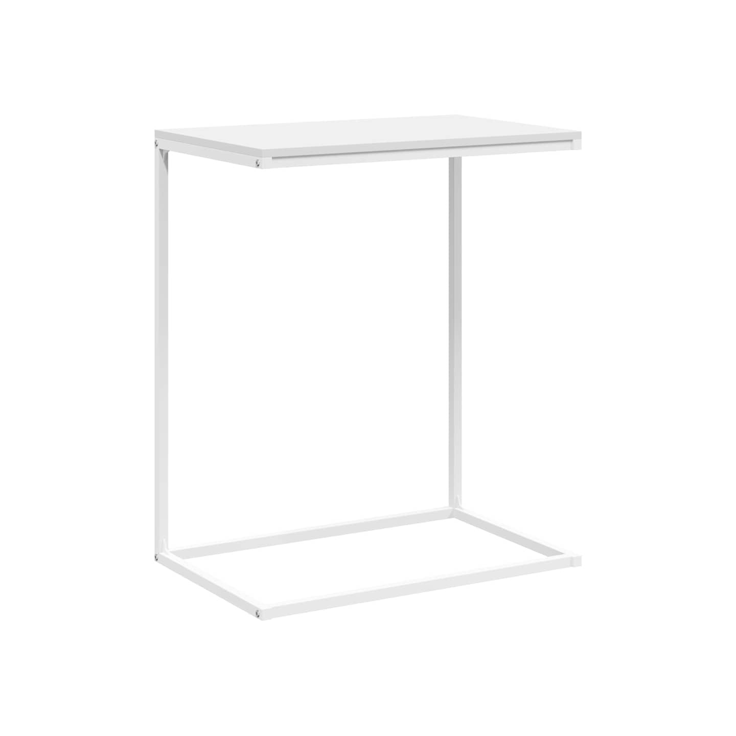 Table d'appoint Blanc 55x35x66 cm Bois d'ingénierie
