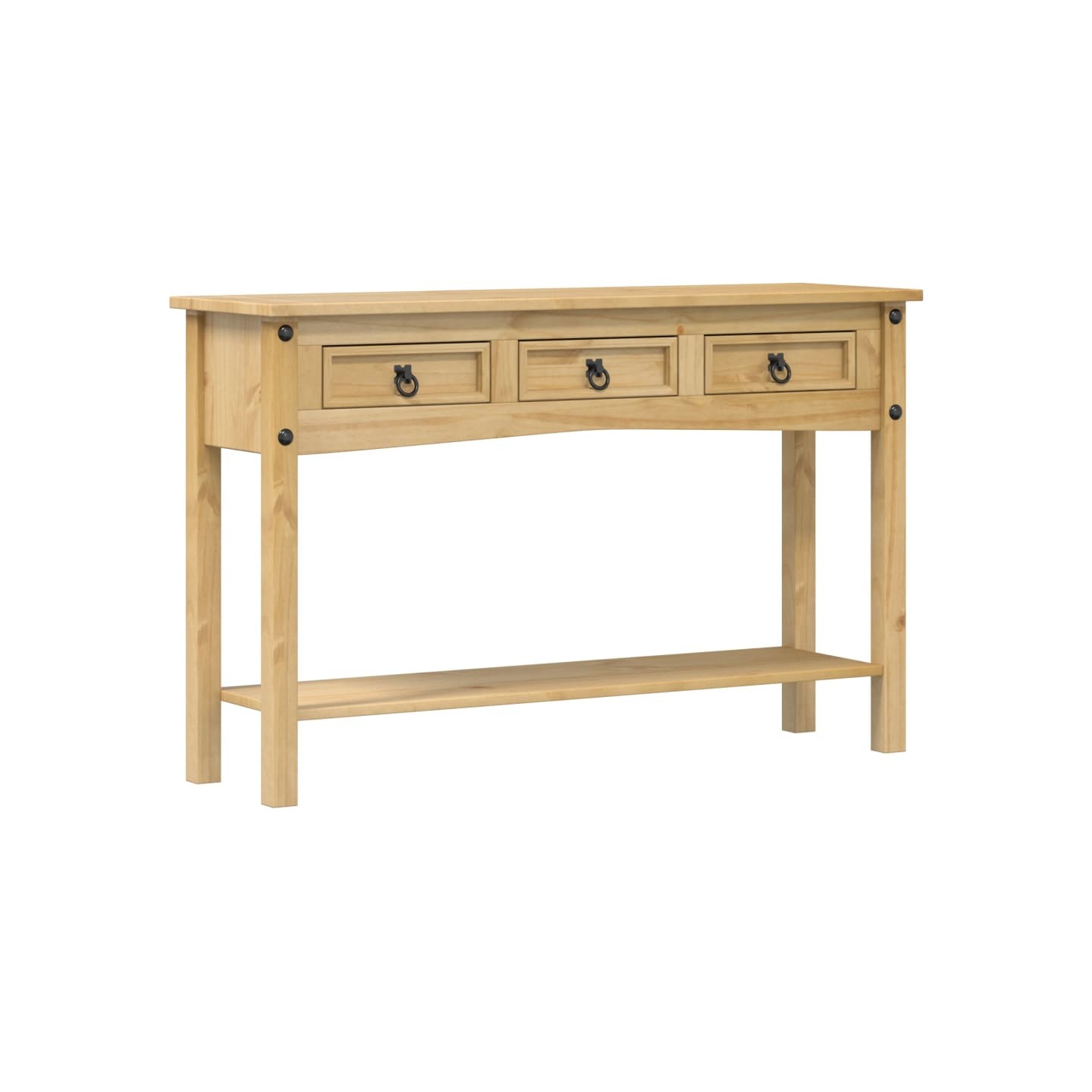 Table console « Corona » 114 x 34,5 x 73 cm Bois de pin massif