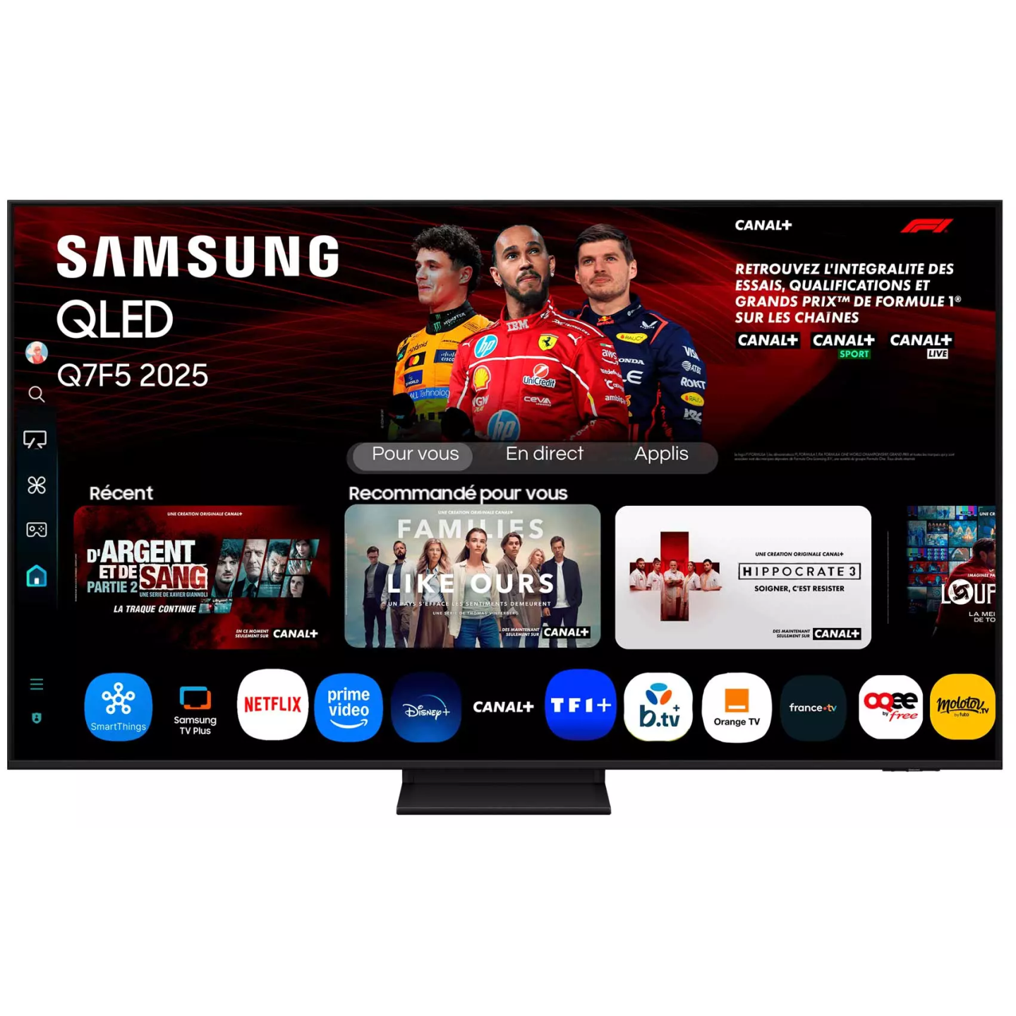 TV QLED Samsung 75" TQ75Q7F5 4K HDR10+ | Nimestore