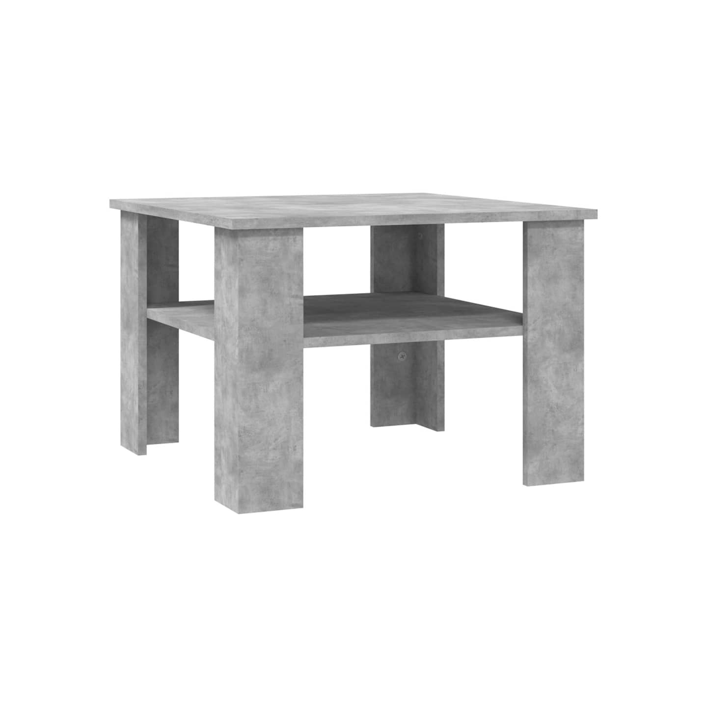 Table basse Gris béton 60x60x42 cm Bois d’ingénierie