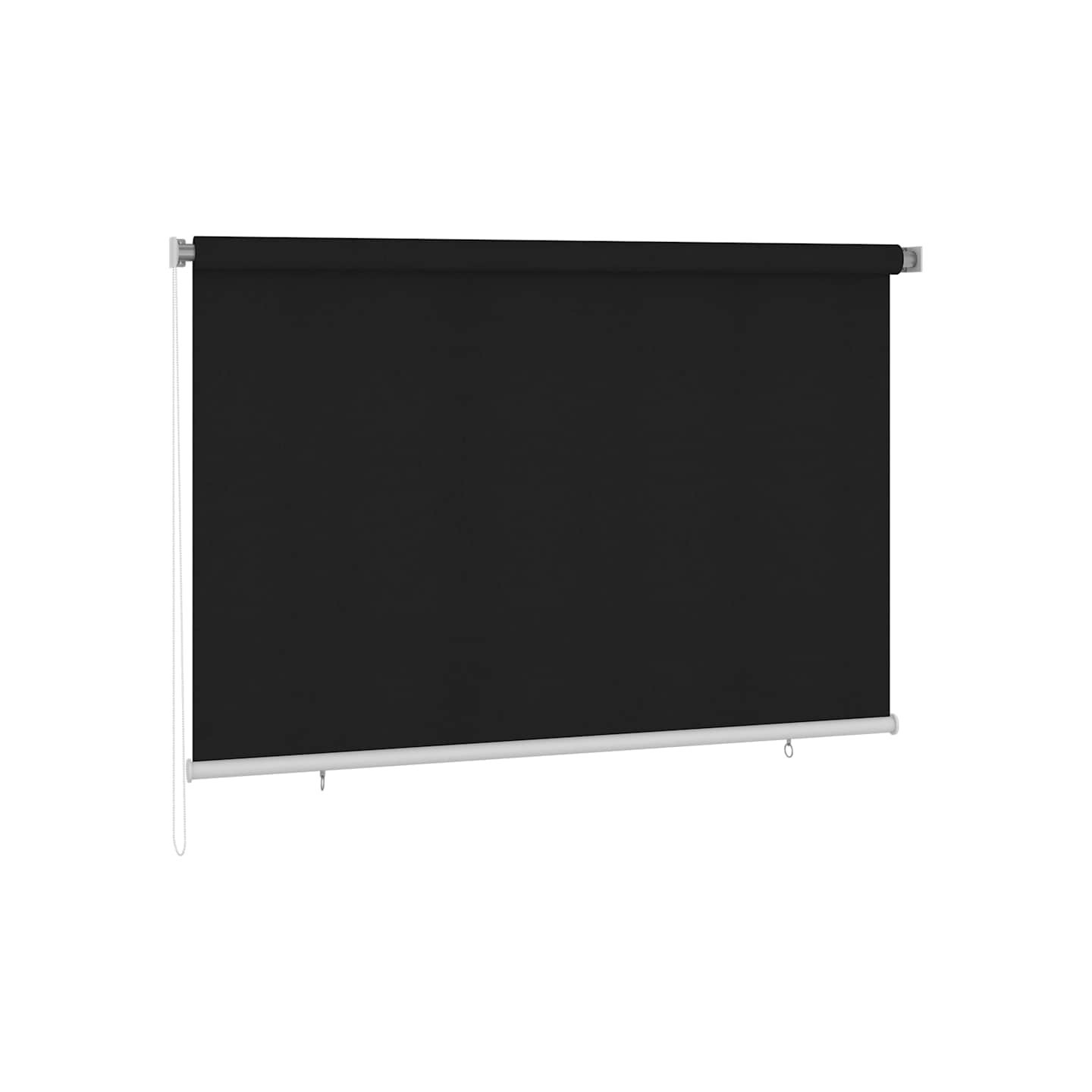 Store roulant d'extérieur 225 (l) x 140 (H) cm noir