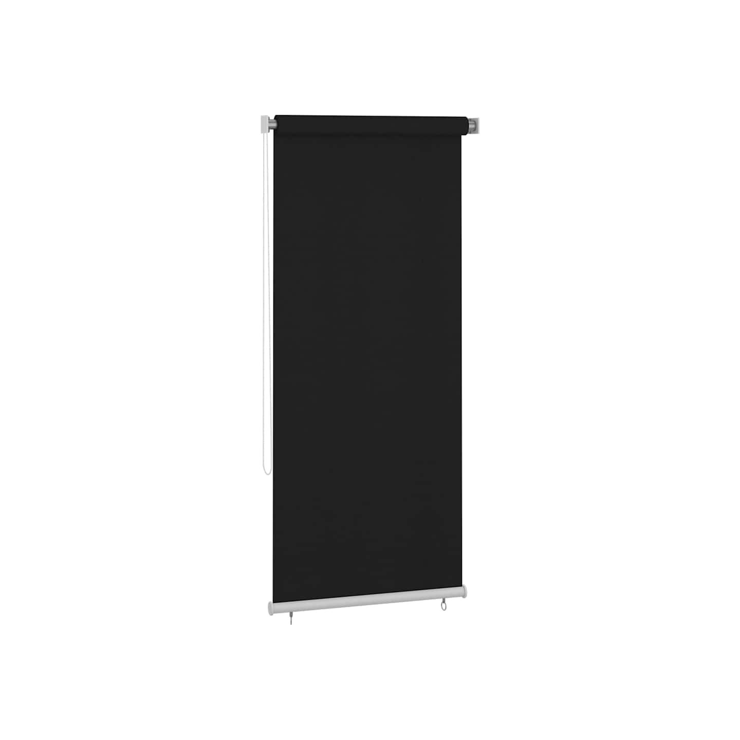 Store roulant d'extérieur 105 (l) x 230 (H) cm noir