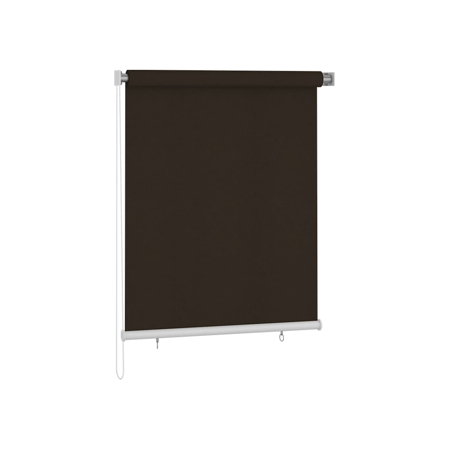 Store roulant d'extérieur 125 (l) x 140 (H) cm marron