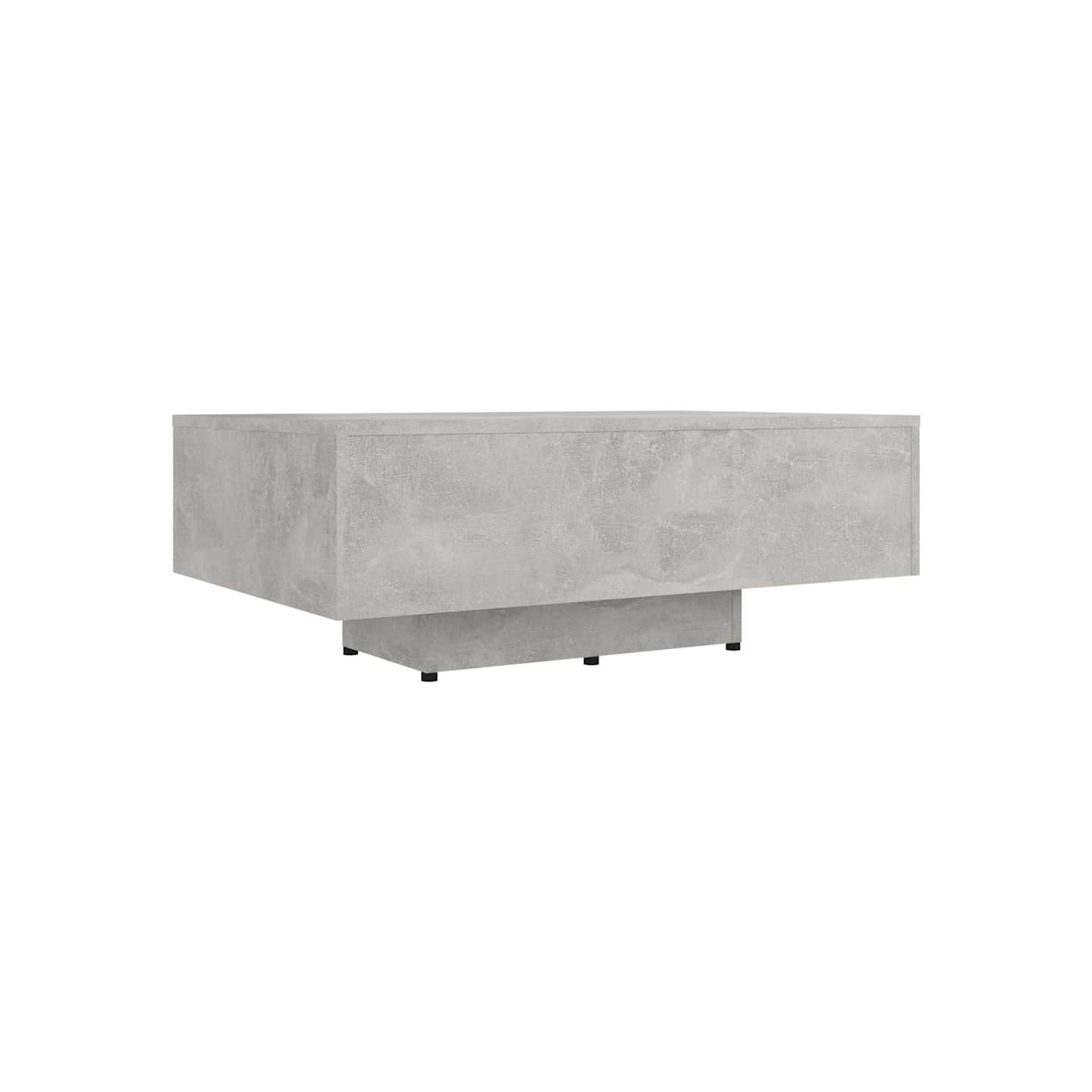 Table basse Gris béton 85x55x31 cm Bois d'ingénierie