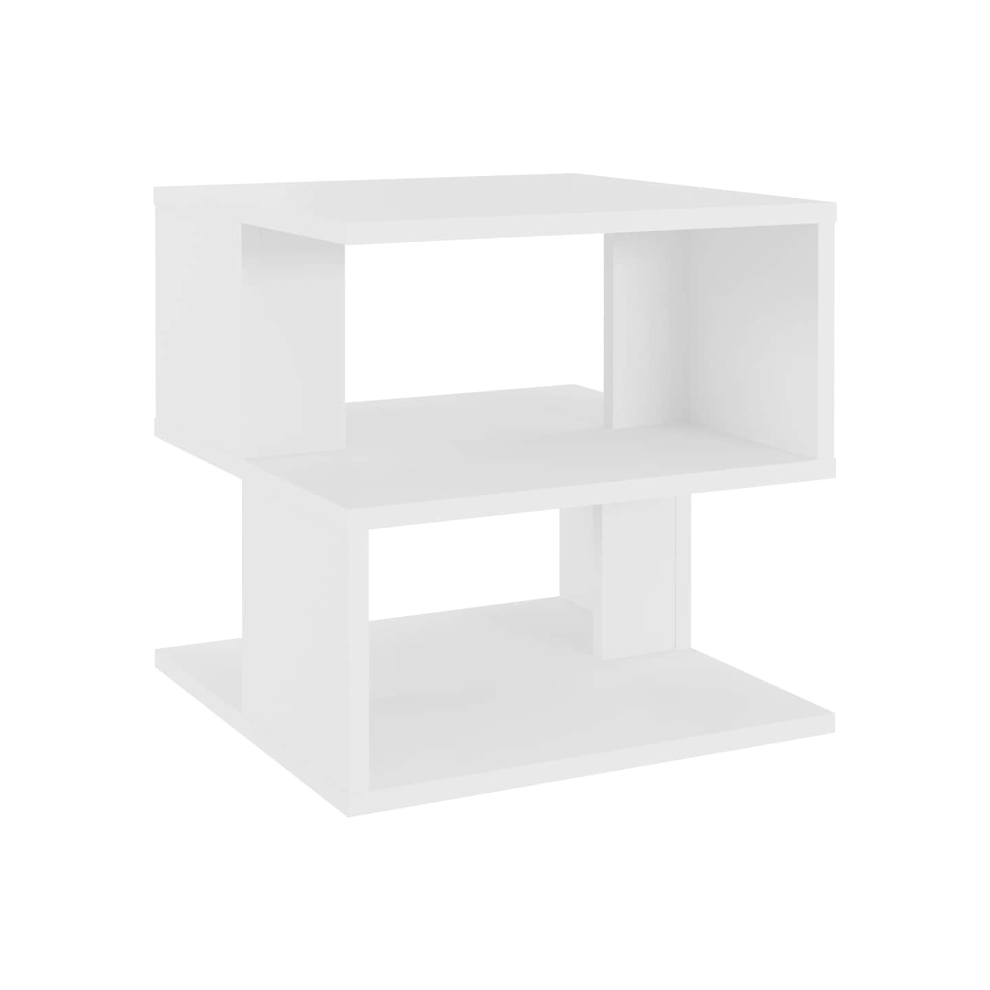 Table d'appoint Blanc 40x40x40 cm Aggloméré