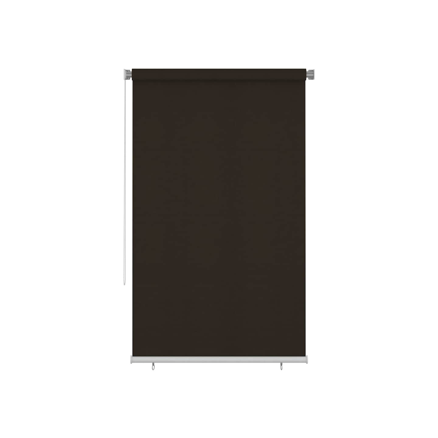 Store roulant d'extérieur 145 (l) x 230 (H) cm marron HDPE