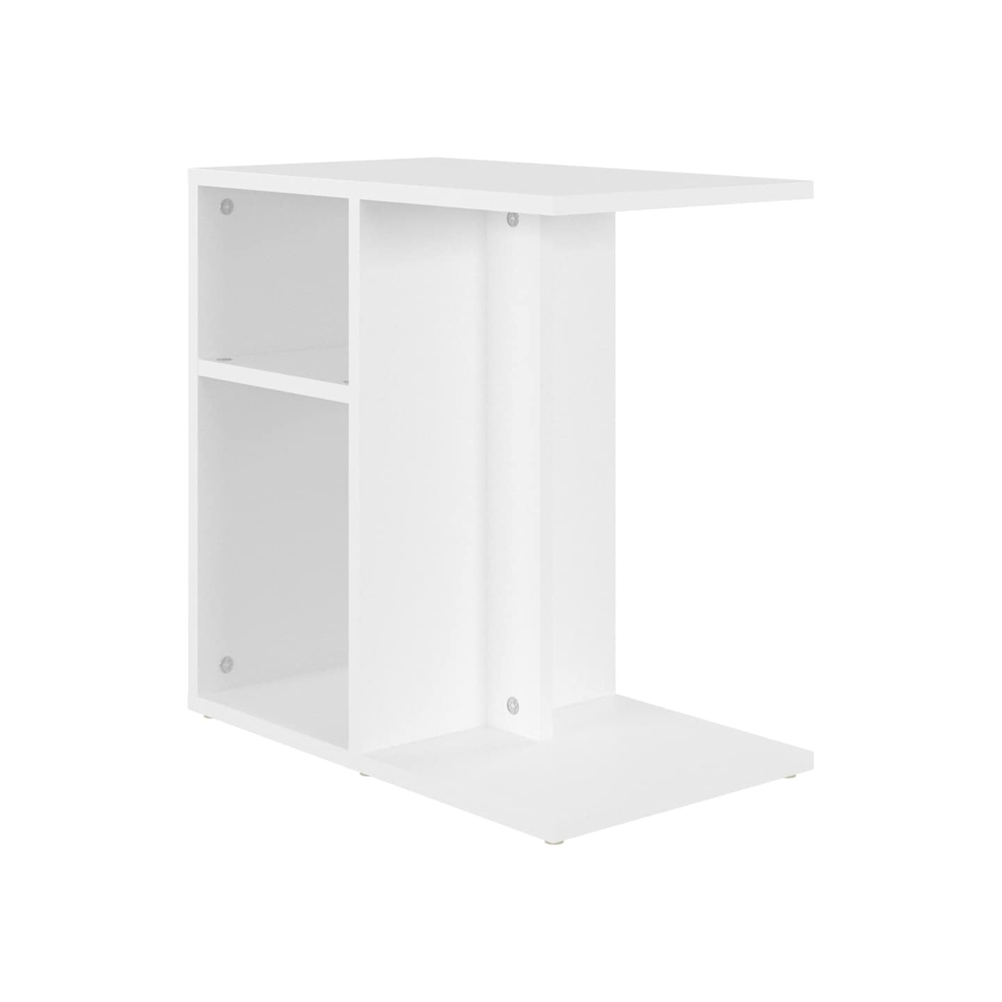 Table d'appoint Blanc 50x30x50 cm Bois d’ingénierie