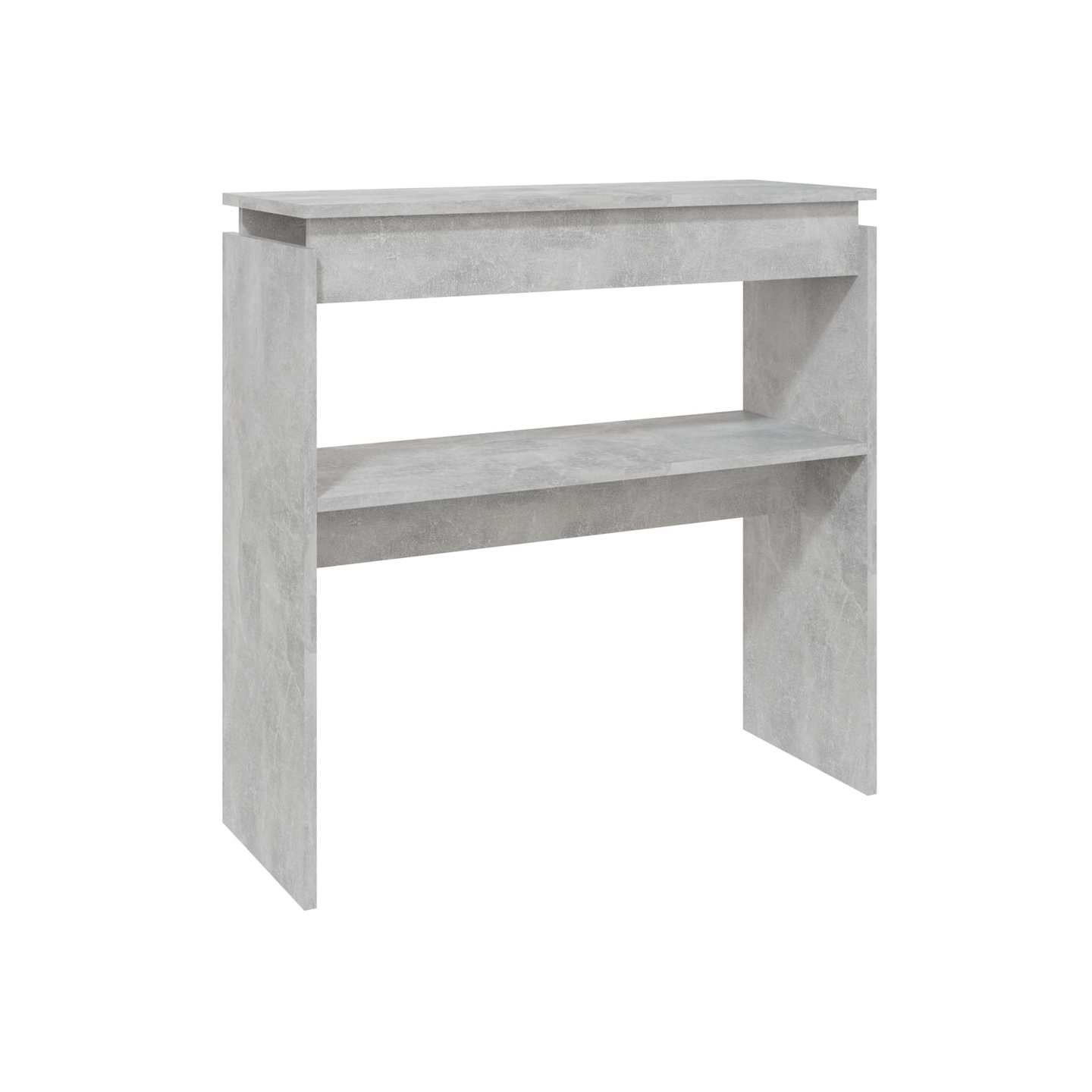 Table console Gris béton 80x30x80 cm Aggloméré