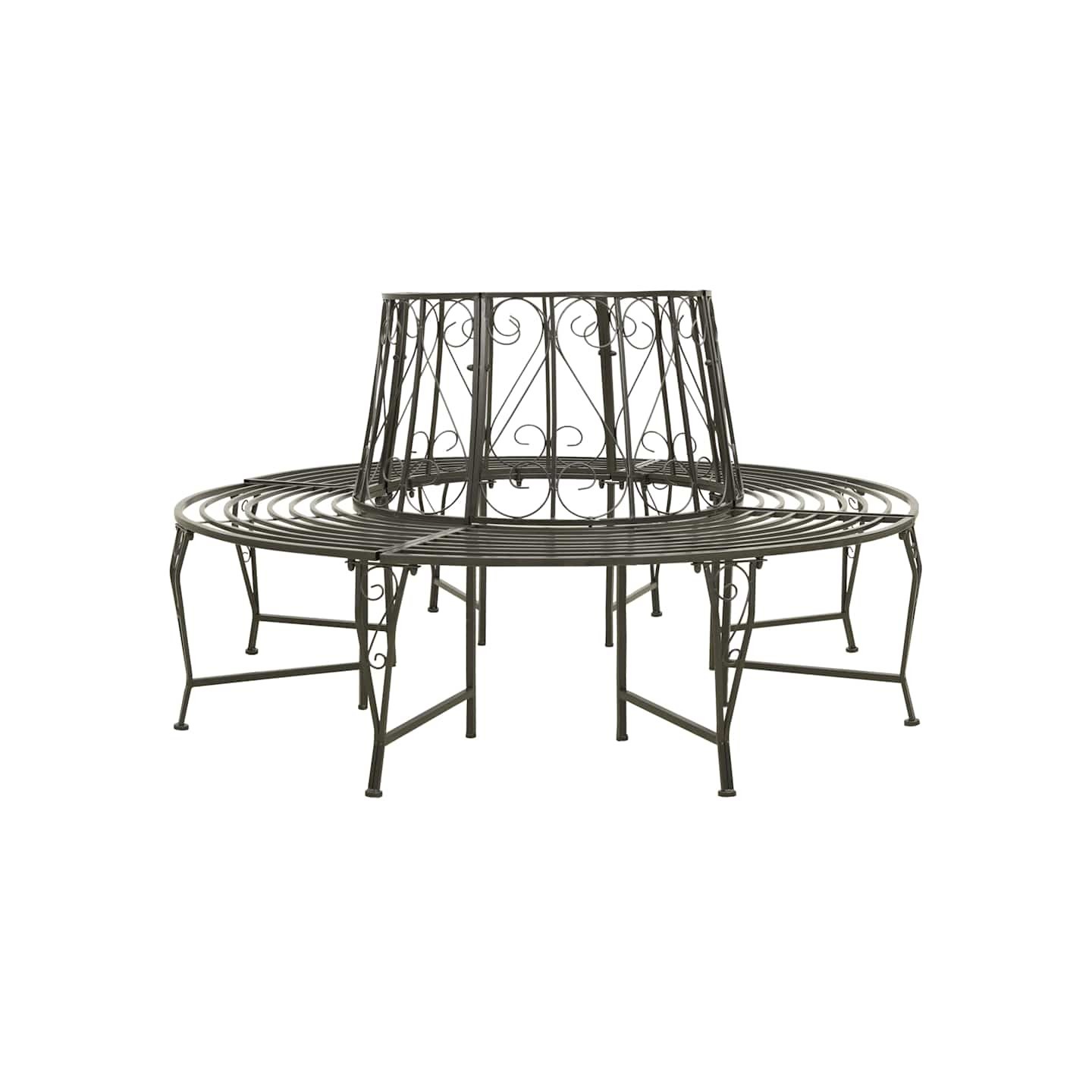 Banc circulaire de jardin 160 cm Acier