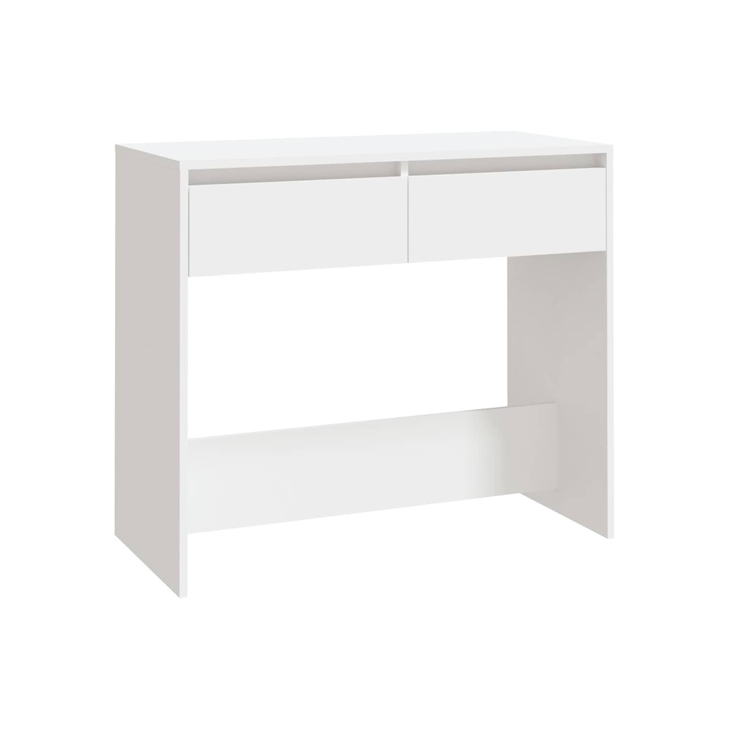 Table console Blanc 89x41x76,5 cm Acier